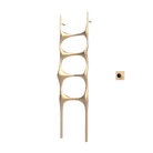 P&Bhusri S6-M-BBZ-XM Crete Palace Towel Warmer in PVD Brushed Bronze