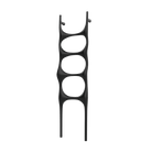 P&Bhusri S6-M-BLK-SC Crete Palace Towel Warmer in Matte Black