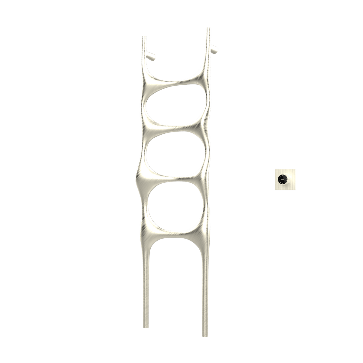 P&Bhusri S6-M-BWG-XM Crete Palace Towel Warmer in PVD Brushed White Gold