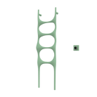 P&Bhusri S6-M-CGR-XM Crete Palace Towel Warmer in Celadon Green