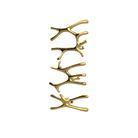 P&Bhusri S7-LMS-24K-SC Daphne's Branch Large + Medium + Small Towel Warmer in PVD 24K Gold