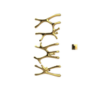 P&Bhusri S7-LMS-24K-XM Daphne's Branch Large + Medium + Small Towel Warmer in PVD 24K Gold
