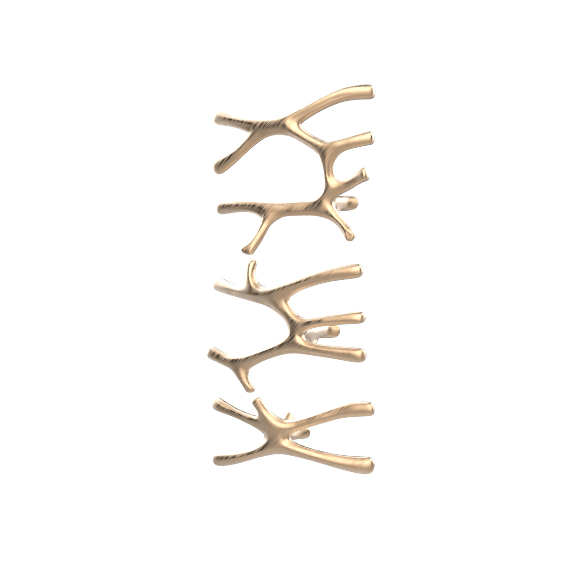P&Bhusri S7-LMS-BBZ-SC Daphne's Branch Large + Medium + Small Towel Warmer in PVD Brushed Bronze