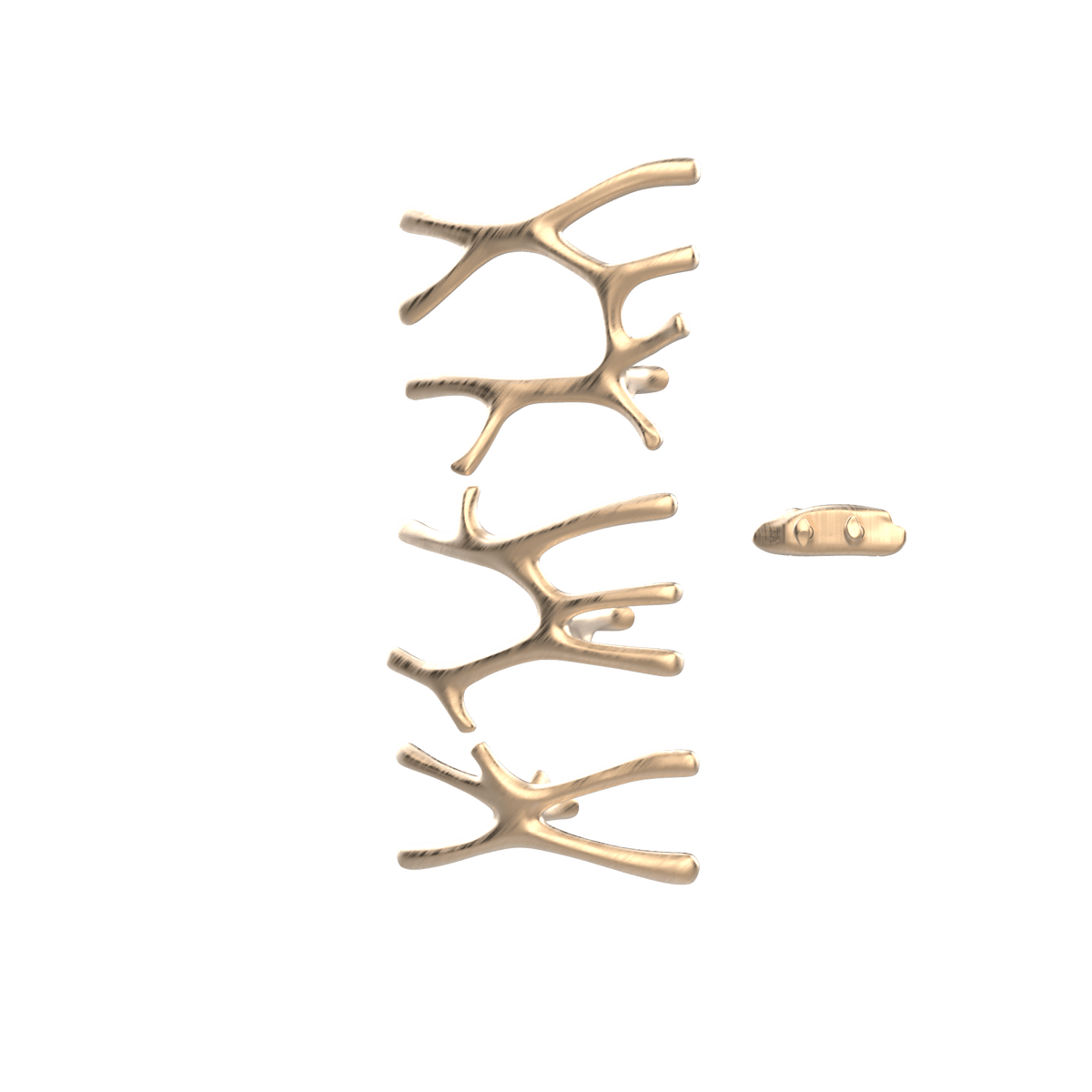 P&Bhusri S7-LMS-BBZ-XA Daphne's Branch Large + Medium + Small Towel Warmer in PVD Brushed Bronze