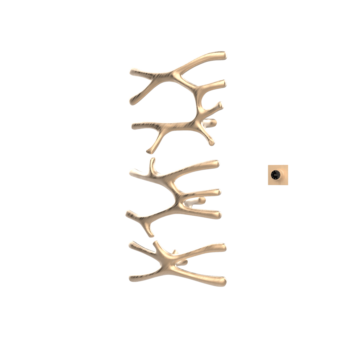P&Bhusri S7-LMS-BBZ-XM Daphne's Branch Large + Medium + Small Towel Warmer in PVD Brushed Bronze