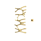 P&Bhusri S7-LMS-BLG-XM Daphne's Branch Large + Medium + Small Towel Warmer in PVD Brushed Luxury Gold