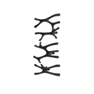 P&Bhusri S7-LMS-BLK-SC Daphne's Branch Large + Medium + Small Towel Warmer in Matte Black