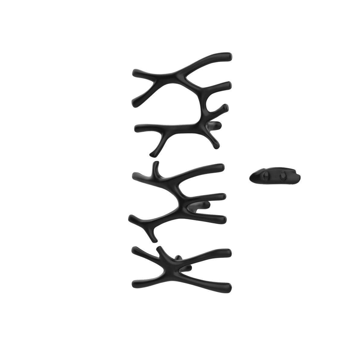 P&Bhusri S7-LMS-BLK-XA Daphne's Branch Large + Medium + Small Towel Warmer in Matte Black
