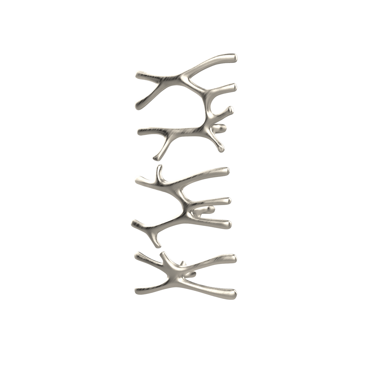 P&Bhusri S7-LMS-BNI-SC Daphne's Branch Large + Medium + Small Towel Warmer in PVD Brushed Nickel