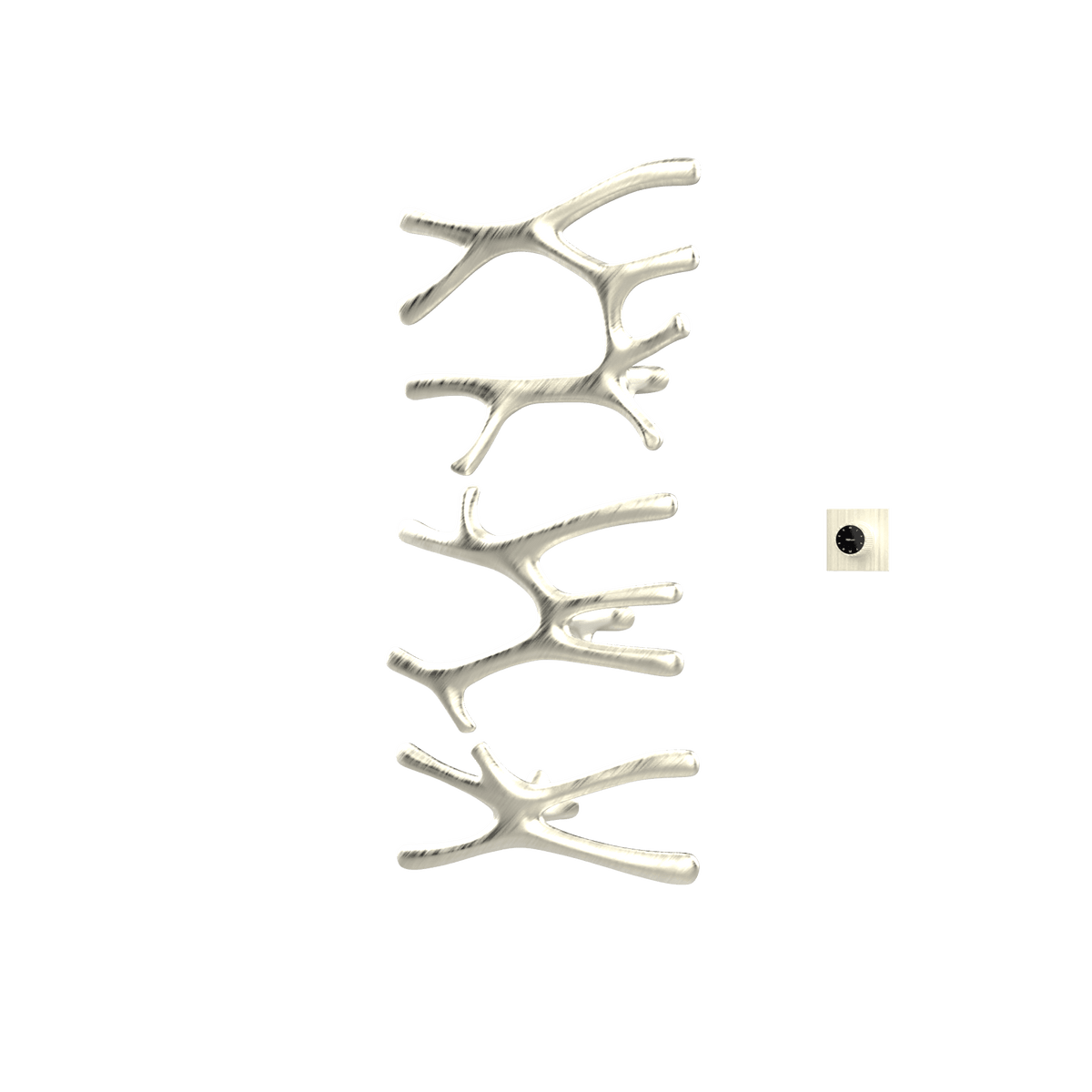 P&Bhusri S7-LMS-BWG-XM Daphne's Branch Large + Medium + Small Towel Warmer in PVD Brushed White Gold