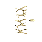 P&Bhusri S7-LMS-LGD-XA Daphne's Branch Large + Medium + Small Towel Warmer in PVD Polished Luxury Gold
