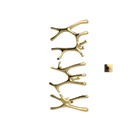 P&Bhusri S7-LMS-LGD-XM Daphne's Branch Large + Medium + Small Towel Warmer in PVD Polished Luxury Gold