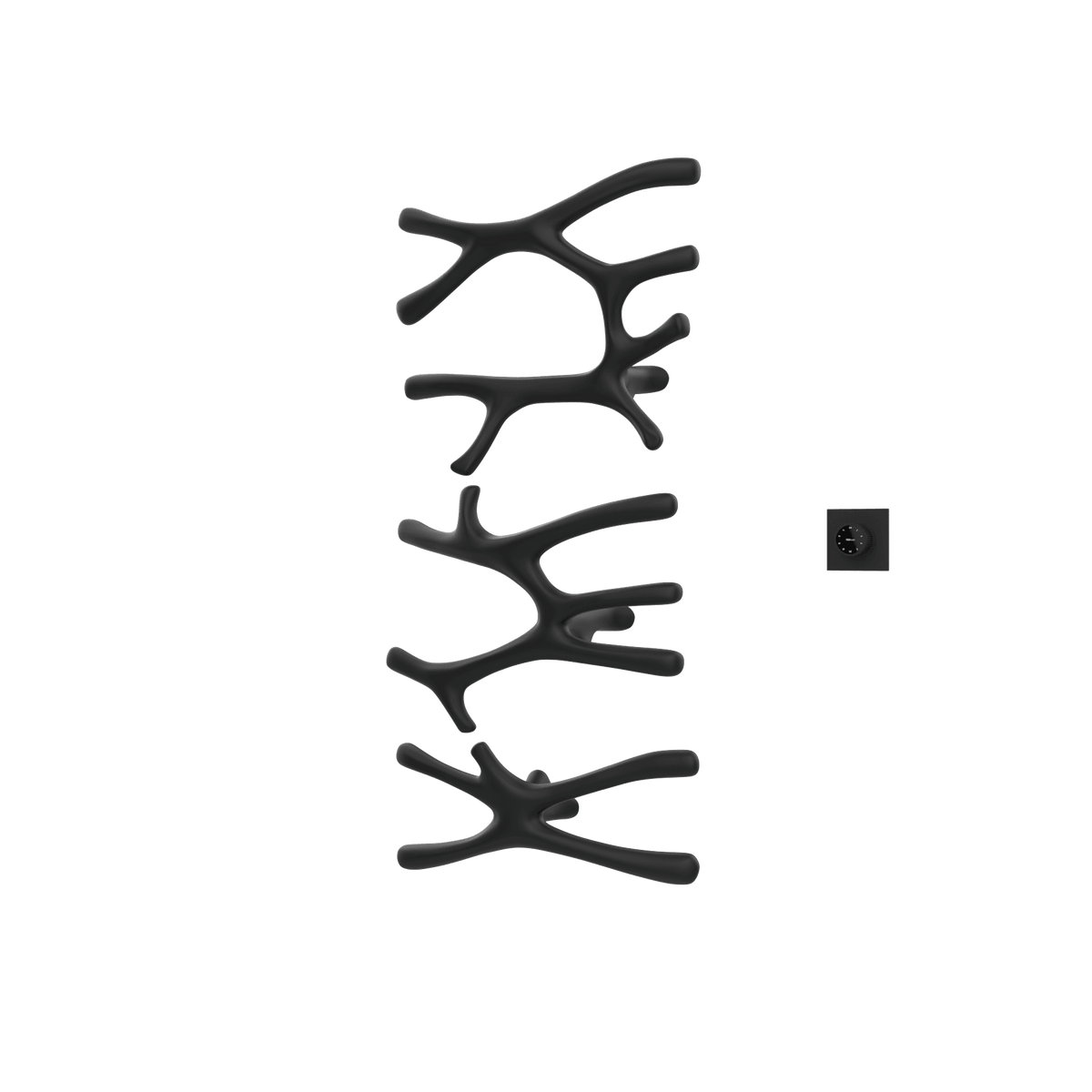 P&Bhusri S7-LMS-MBL-XM Daphne's Branch Large + Medium + Small Towel Warmer in Mist Black