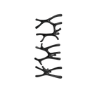 P&Bhusri S7-LMS-PBN-SC Daphne's Branch Large + Medium + Small Towel Warmer in PVD Polished Black Nickel