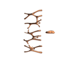 P&Bhusri S7-LMS-RGD-XA Daphne's Branch Large + Medium + Small Towel Warmer in PVD Polished Rose Gold