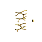 P&Bhusri S7-LM-24K-XM Daphne's Branch Large + Medium Towel Warmer in PVD 24K Gold