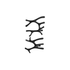 P&Bhusri S7-LM-BLK-SC Daphne's Branch Large + Medium Towel Warmer in Matte Black