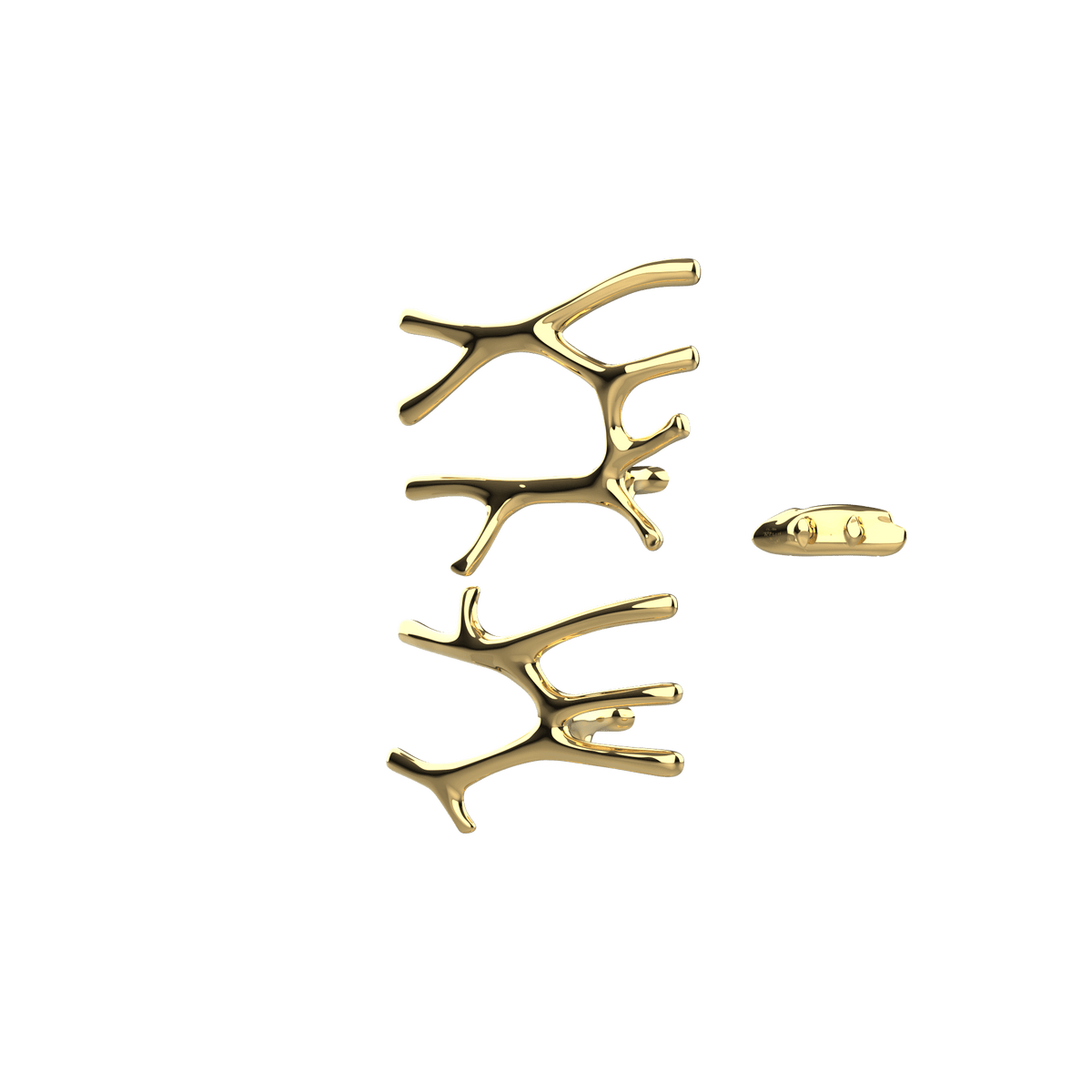 P&Bhusri S7-LM-LGD-XA Daphne's Branch Large + Medium Towel Warmer in PVD Polished Luxury Gold