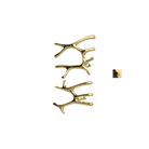 P&Bhusri S7-LM-LGD-XM Daphne's Branch Large + Medium Towel Warmer in PVD Polished Luxury Gold