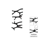 P&Bhusri S7-LM-PBN-N Daphne's Branch Large + Medium Towel Warmer in PVD Polished Black Nickel