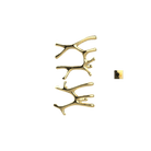 P&Bhusri S7-LM-PBR-XM Daphne's Branch Large + Medium Towel Warmer in PVD Polished Brass