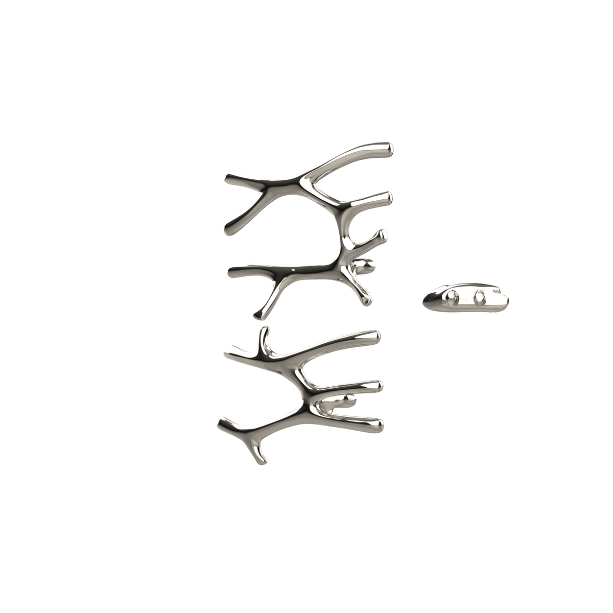 P&Bhusri S7-LM-PNI-XA Daphne's Branch Large + Medium Towel Warmer in PVD Polished Nickel