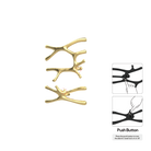 P&Bhusri S7-LS-BBR-N Daphne's Branch Large + Small Towel Warmer in PVD Brushed Brass