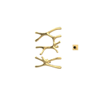P&Bhusri S7-LS-BLG-XM Daphne's Branch Large + Small Towel Warmer in PVD Brushed Luxury Gold