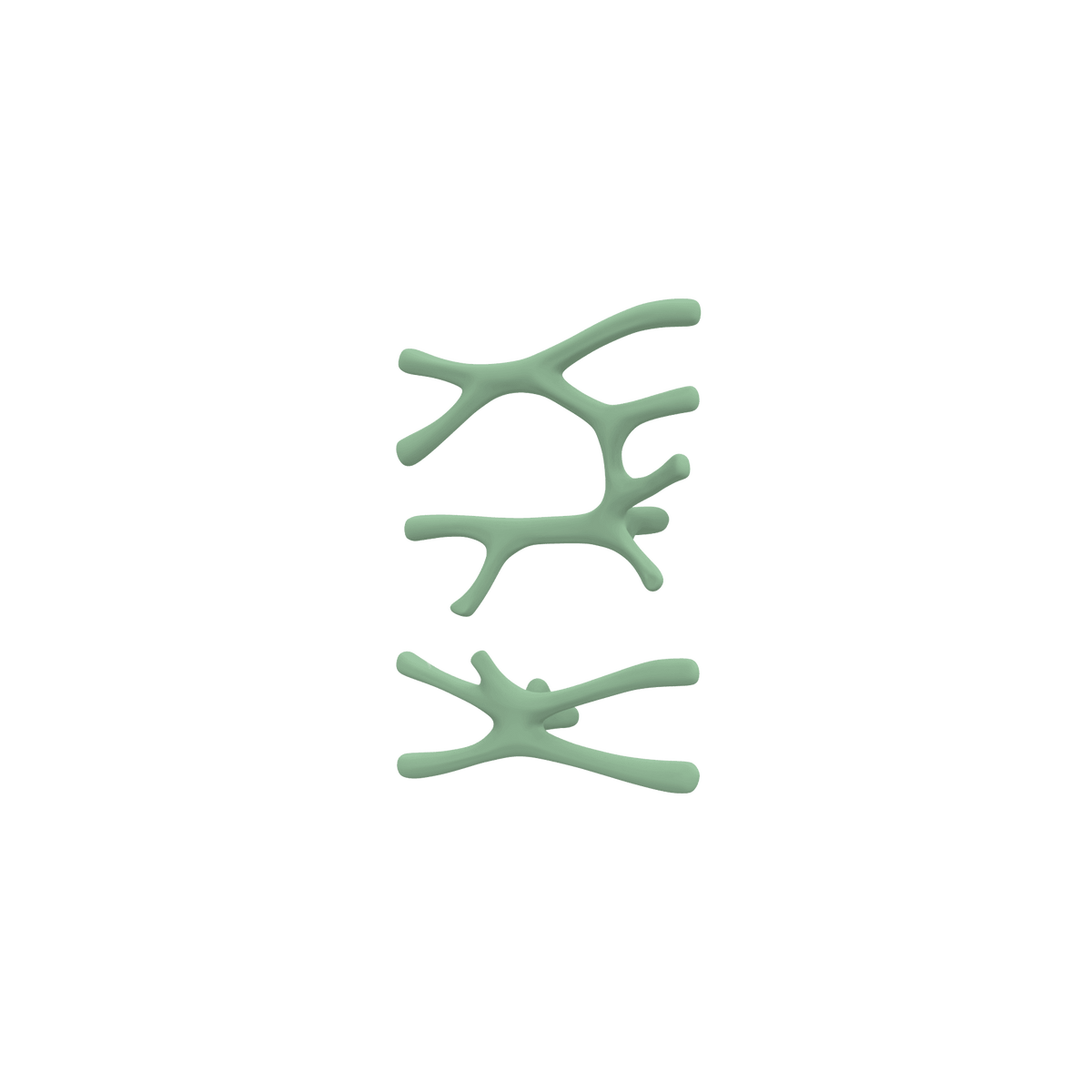 P&Bhusri S7-LS-CGR-SC Daphne's Branch Large + Small Towel Warmer in Celadon Green