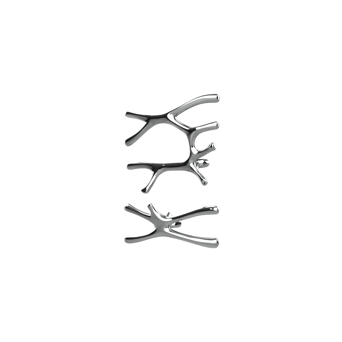 P&Bhusri S7-LS-CHR-SC Daphne's Branch Large + Small Towel Warmer in Polished Chrome