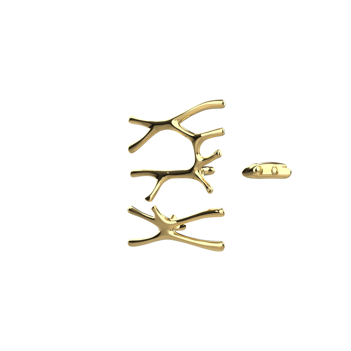 P&Bhusri S7-LS-LGD-XA Daphne's Branch Large + Small Towel Warmer in PVD Polished Luxury Gold