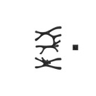 P&Bhusri S7-LS-MBL-XM Daphne's Branch Large + Small Towel Warmer in Mist Black