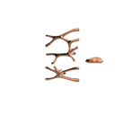 P&Bhusri S7-LS-RGD-XA Daphne's Branch Large + Small Towel Warmer in PVD Polished Rose Gold