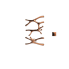 P&Bhusri S7-LS-RGD-XM Daphne's Branch Large + Small Towel Warmer in PVD Polished Rose Gold