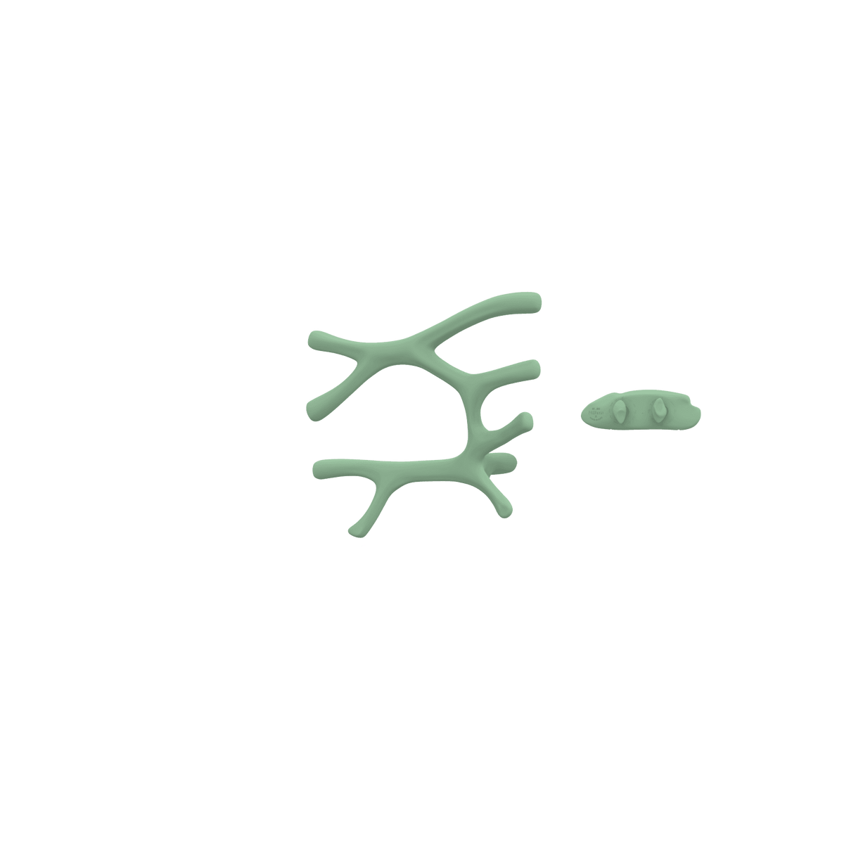 P&Bhusri S7-L-CGR-XA Daphne's Branch Large Towel Warmer in Celadon Green