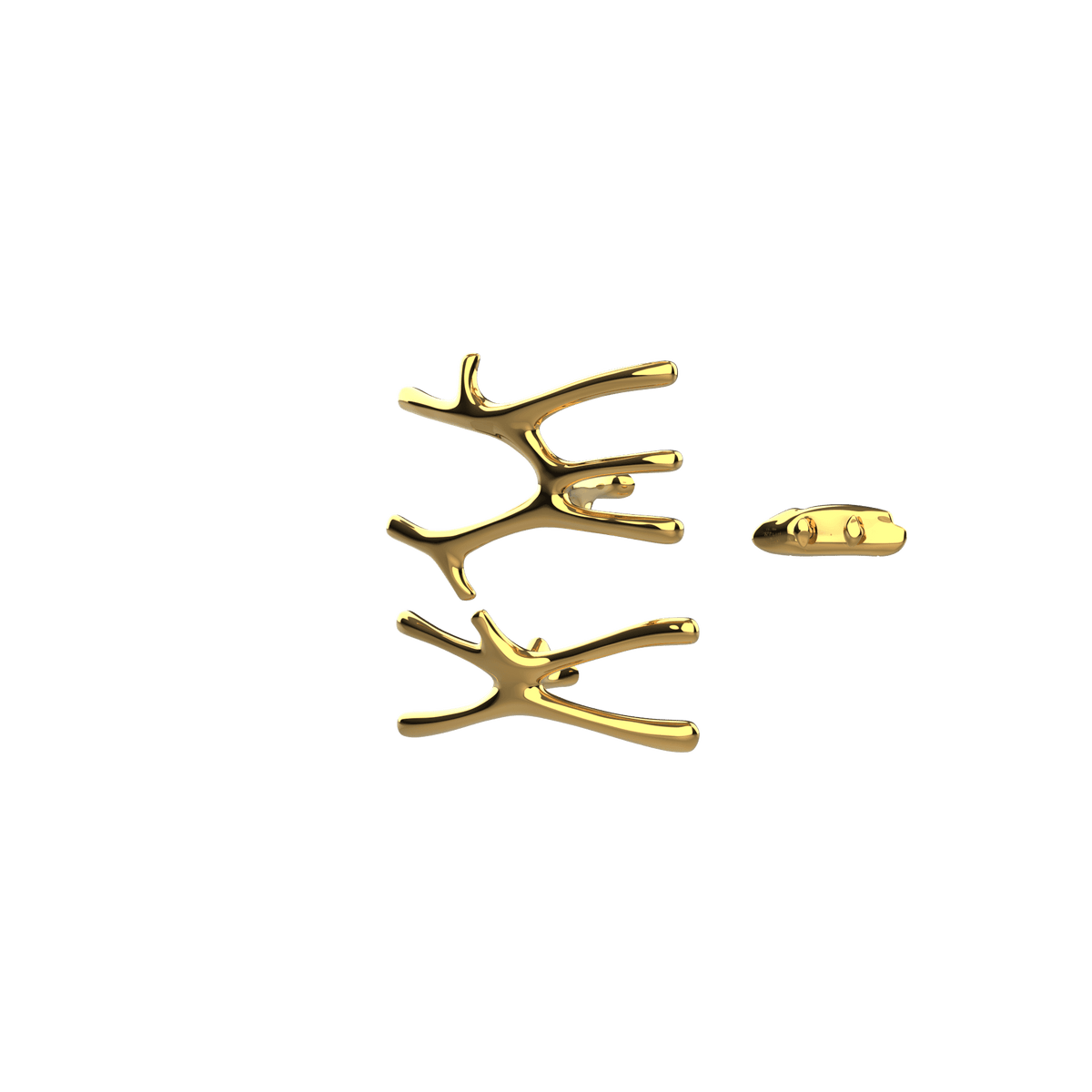 P&Bhusri S7-MS-24K-XA Daphne's Branch Medium + Small Towel Warmer in PVD 24K Gold