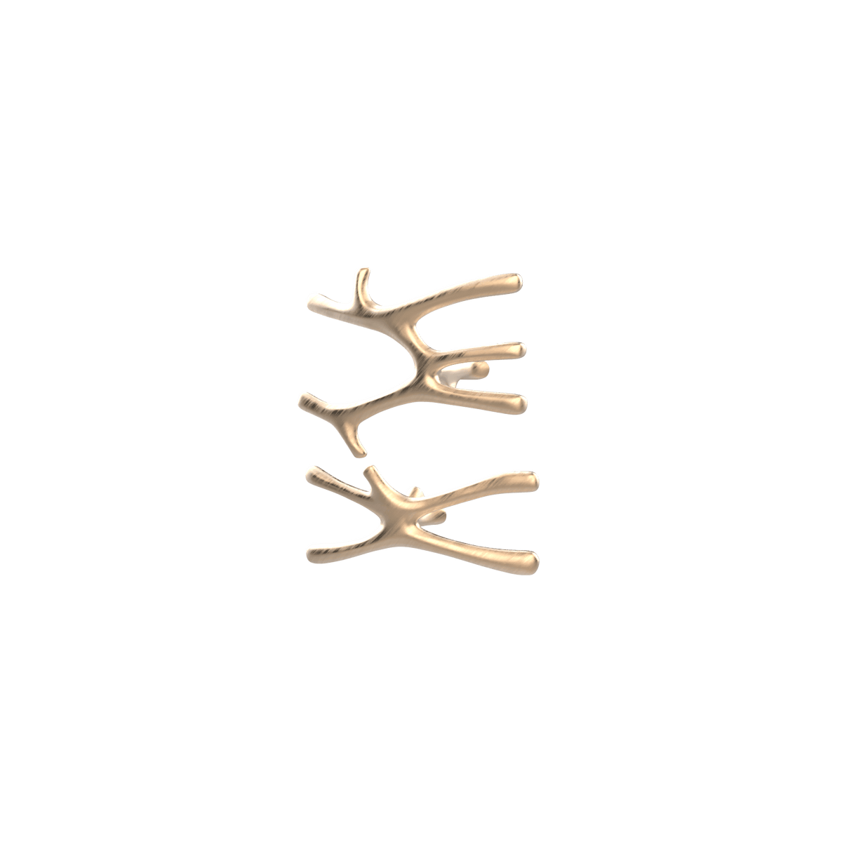 P&Bhusri S7-MS-BBZ-SC Daphne's Branch Medium + Small Towel Warmer in PVD Brushed Bronze