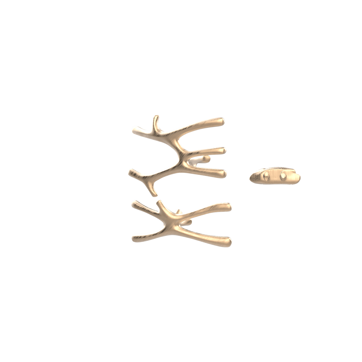 P&Bhusri S7-MS-BBZ-XA Daphne's Branch Medium + Small Towel Warmer in PVD Brushed Bronze