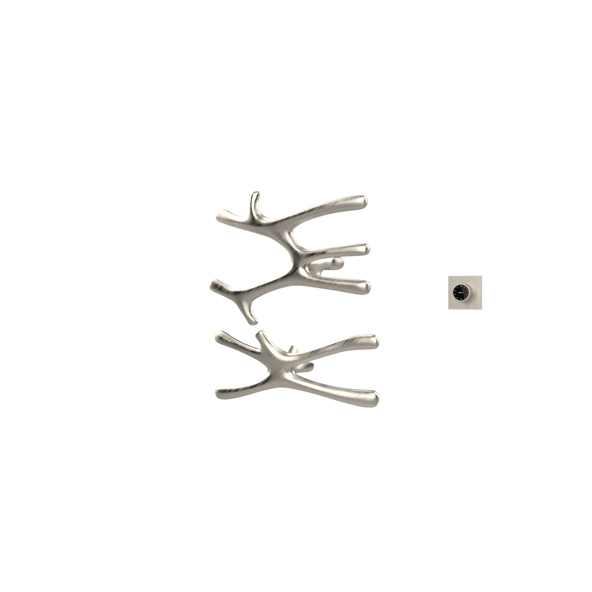 P&Bhusri S7-MS-BNI-XM Daphne's Branch Medium + Small Towel Warmer in PVD Brushed Nickel