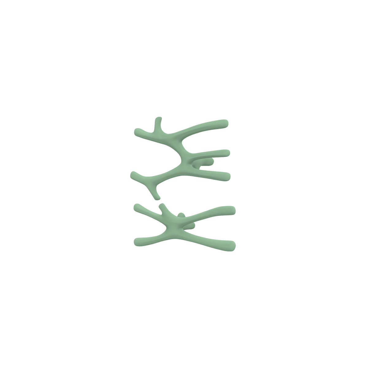 P&Bhusri S7-MS-CGR-SC Daphne's Branch Medium + Small Towel Warmer in Celadon Green