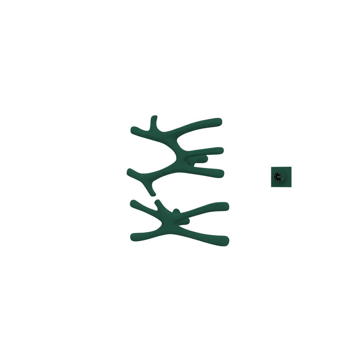 P&Bhusri S7-MS-EGR-XM Daphne's Branch Medium + Small Towel Warmer in Emerald Green