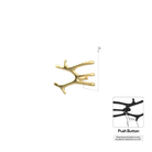 P&Bhusri S7-M-BBR-N-DO Daphne's Branch Medium Towel Warmer in PVD Brushed Brass