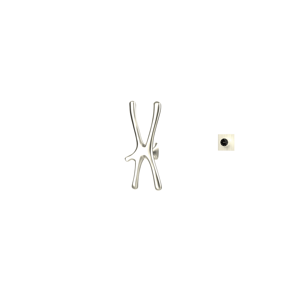 P&Bhusri S7-S-BWG-XM Daphne's Branch Small Towel Warmer in PVD Brushed White Gold