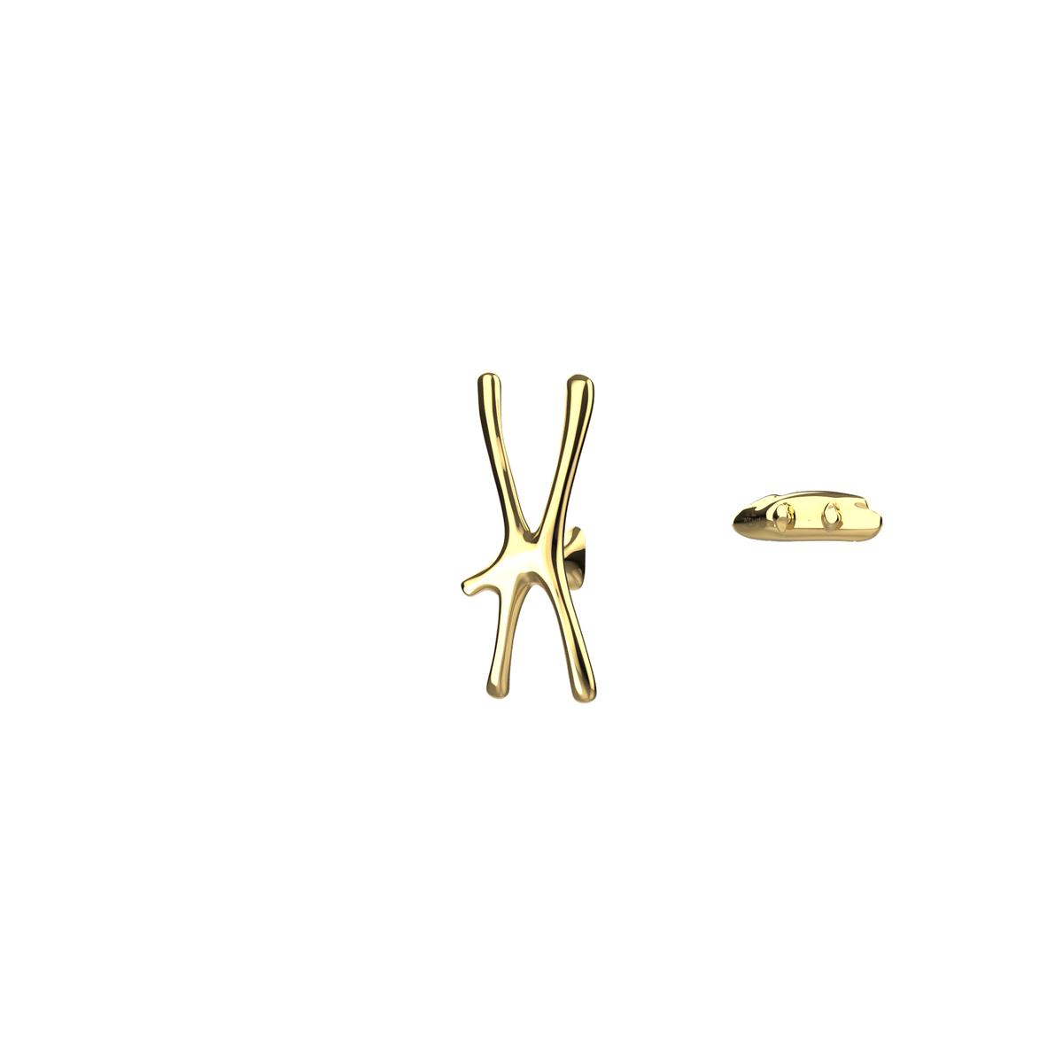 P&Bhusri S7-S-LGD-XA Daphne's Branch Small Towel Warmer in PVD Polished Luxury Gold