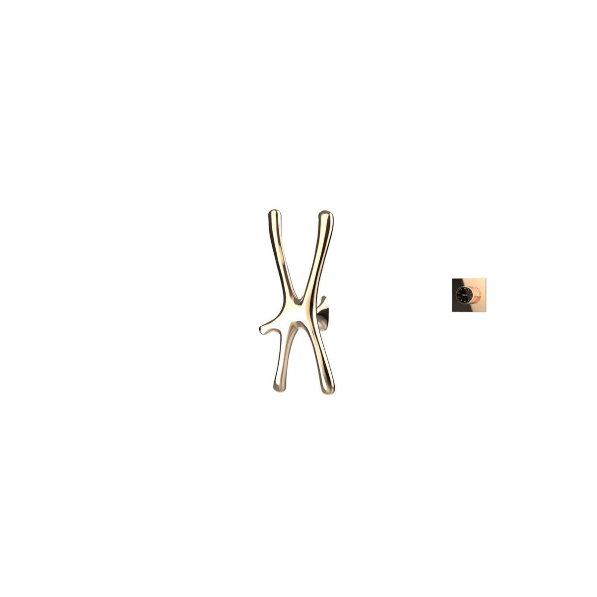 P&Bhusri S7-S-PBZ-XM Daphne's Branch Small Towel Warmer in PVD Polished Bronze