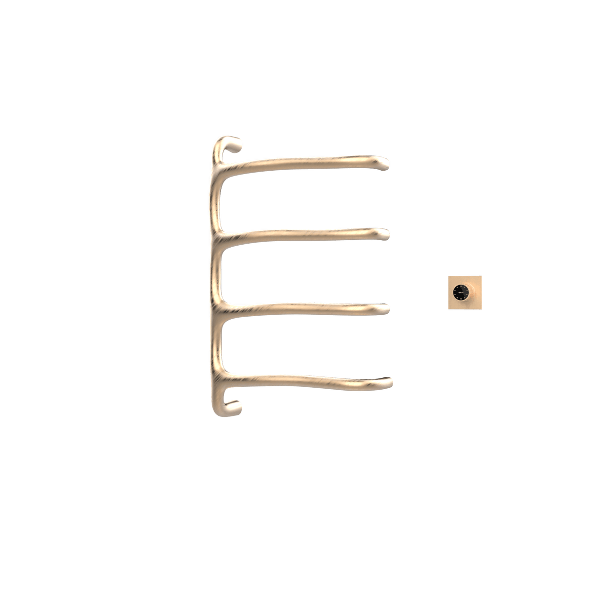 P&Bhusri S8-M-BBZ-XM Tuscany Glimmer Towel Warmer in PVD Brushed Bronze