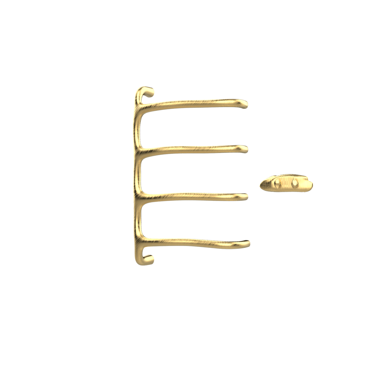 P&Bhusri S8-M-BLG-XA Tuscany Glimmer Towel Warmer in PVD Brushed Luxury Gold