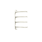 P&Bhusri S8-M-BWG-SC Tuscany Glimmer Towel Warmer in PVD Brushed White Gold