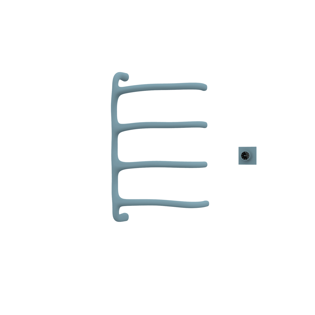 P&Bhusri S8-M-FBL-XM Tuscany Glimmer Towel Warmer in Frost Blue