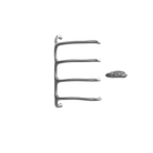 P&Bhusri S8-M-GML-XA Tuscany Glimmer Towel Warmer in PVD Gun Metal